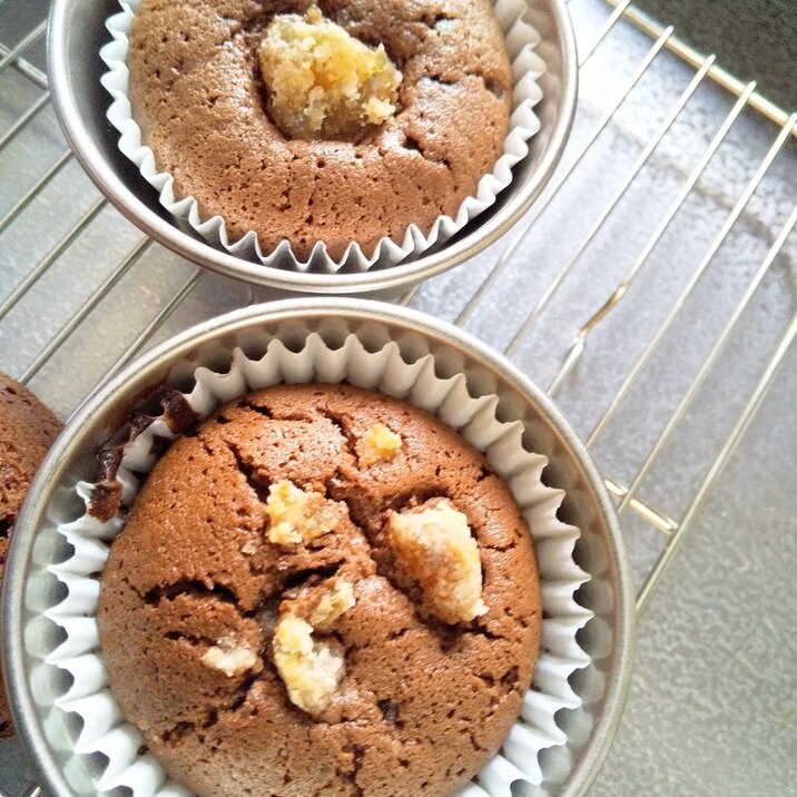 チョコレートマロンカップケーキ